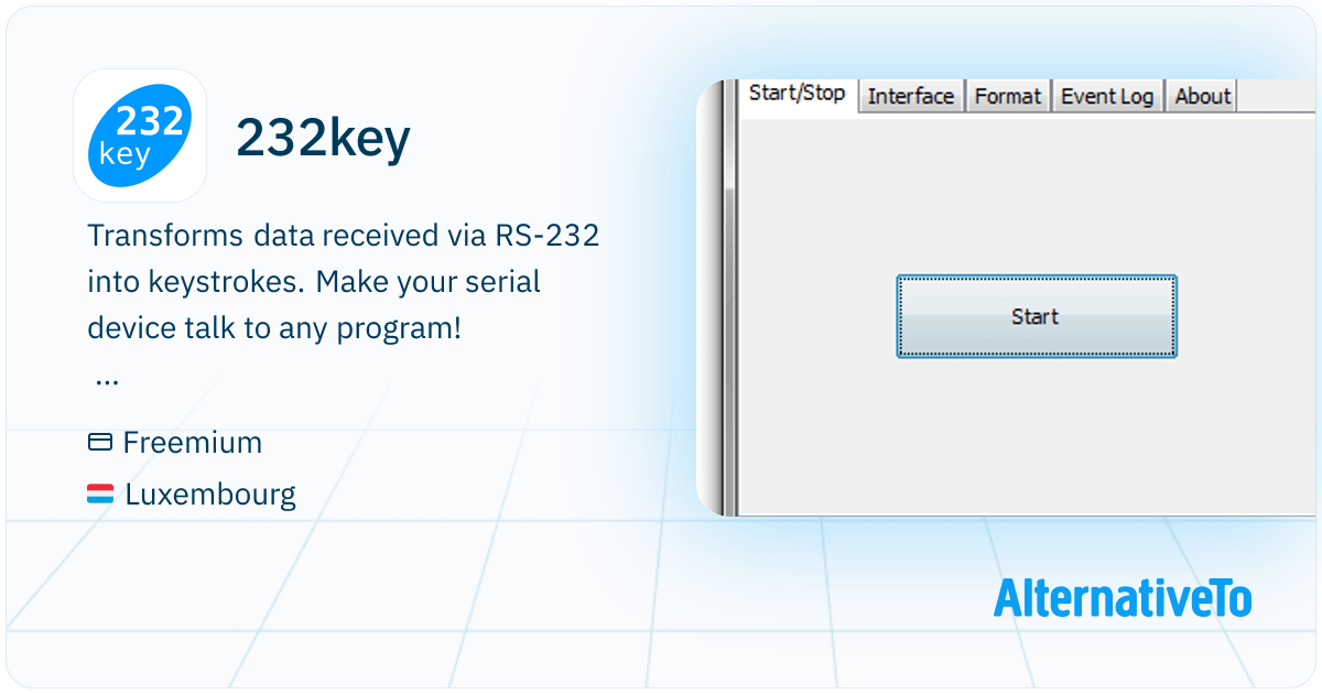 232key: Transforms data received via RS-232 into | AlternativeTo