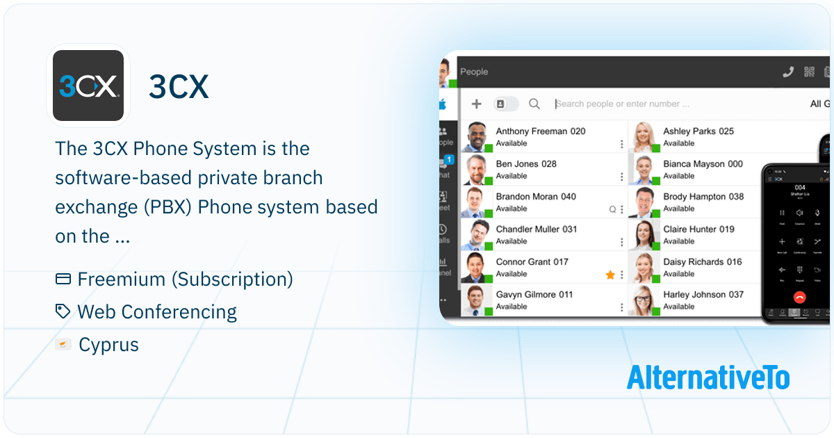 3CX: Software-based, open standards IP PBX that offers complete Unified ...