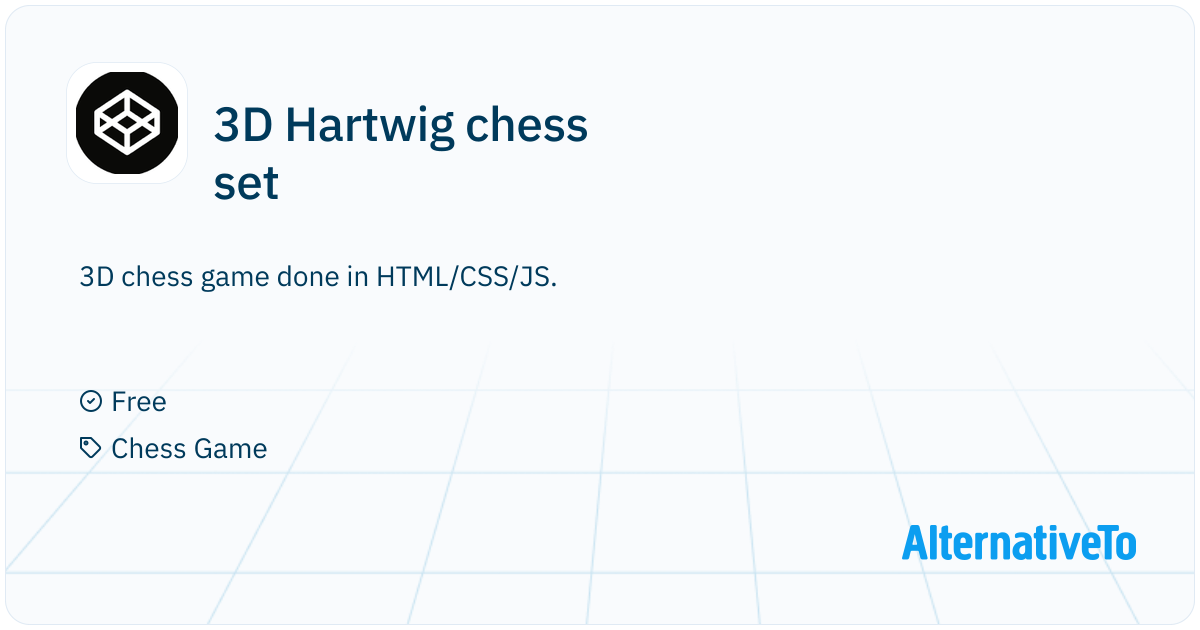3D Hartwig chess set: 3D chess game done in HTML/CSS/JS | AlternativeTo