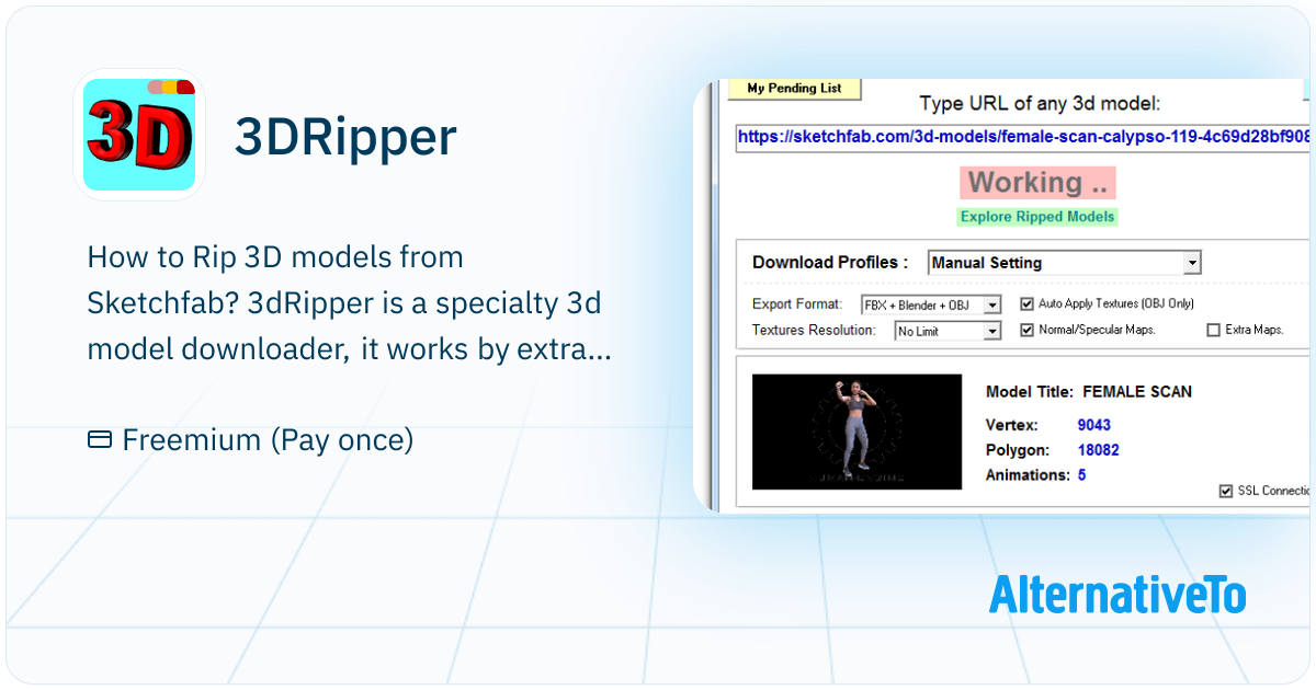 3d Ripper Pro 3DRipper: Download 3D Pro models fro free | AlternativeTo