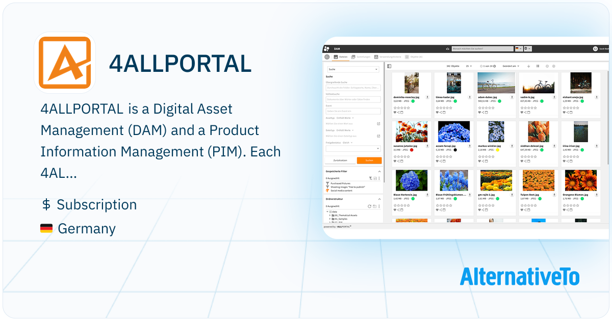 4ALLPORTAL: Customizable and scalable enterprise software consisting of ...