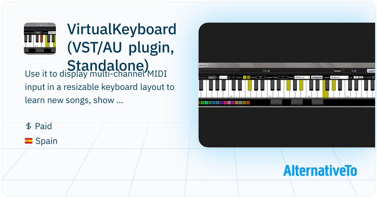 VirtualKeyboard (VST/AU plugin, Standalone): Highly configurable ...