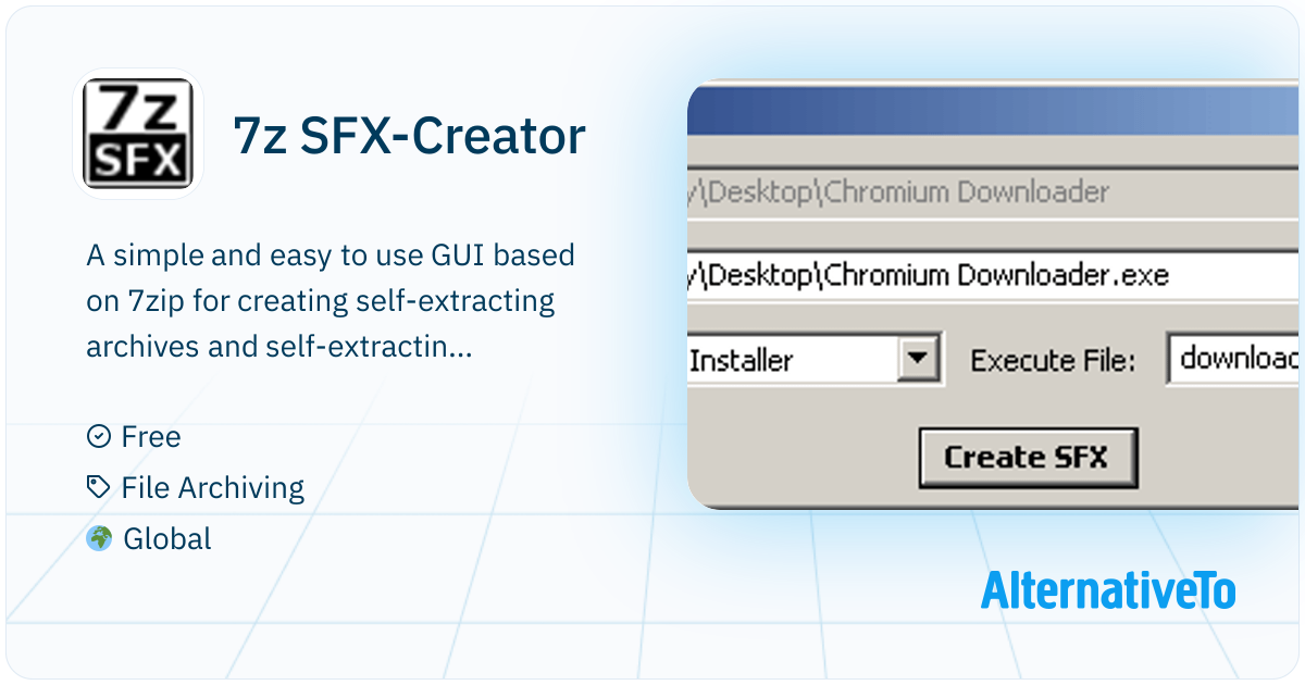 7zfx 7z SFX-Creator: A simple and easy to use GUI based on 7zip for ...