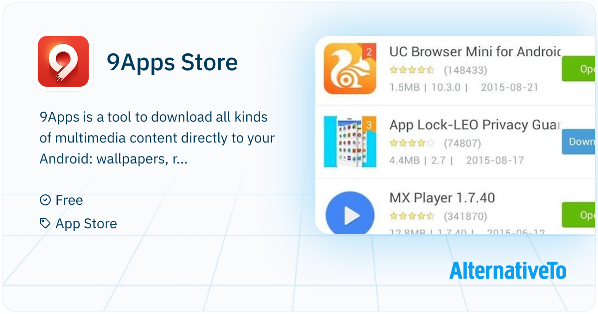 9Apps Store: Tool to download all kinds of multimedia content directly ...