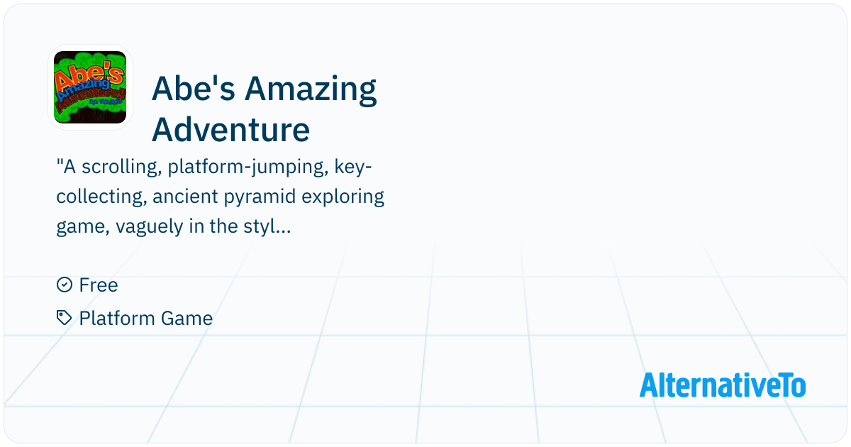 Abe's Amazing Adventure: A scrolling, platform-jumping, key-collecting ...