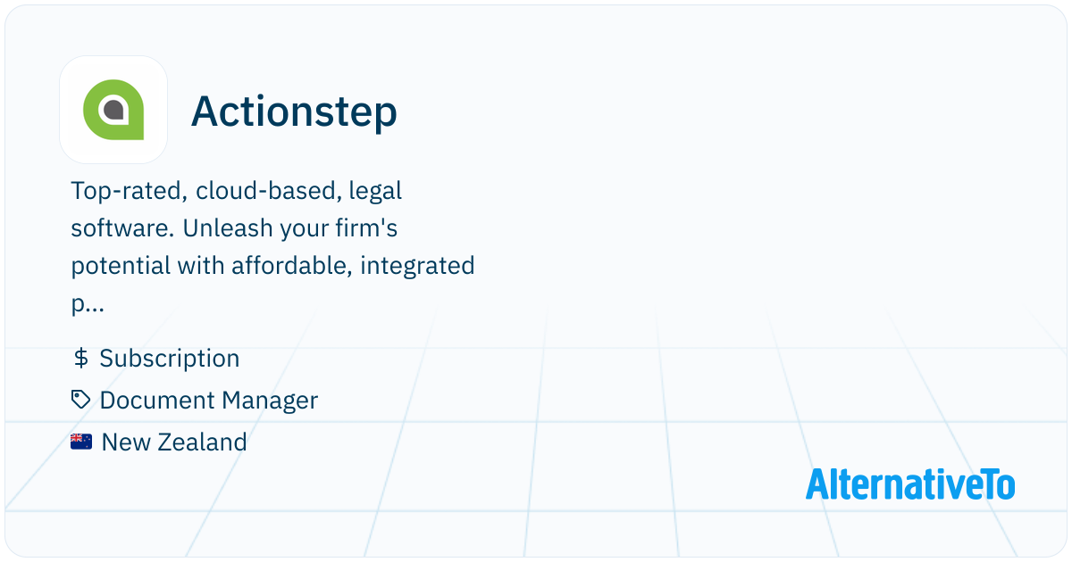 Actionstep: Top-rated, cloud-based, legal software. | AlternativeTo