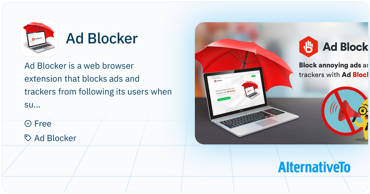 Ad Blocker: Web browser extension that blocks ads and trackers from ...