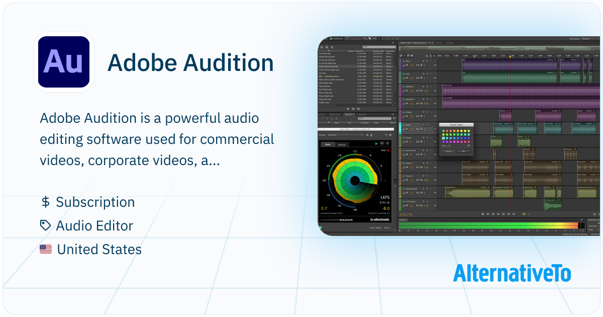Adobe Audition: Dynamic audio editing for video and podcasts ...