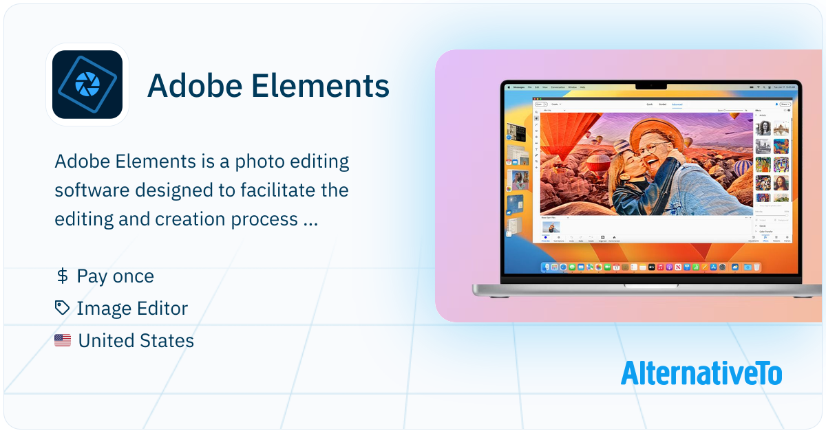 Adobe Elements: AI-driven photo editing made simple | AlternativeTo