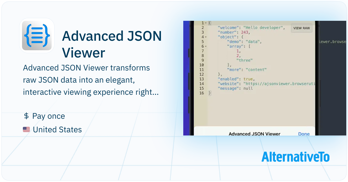 Advanced JSON Viewer: Transform JSON into beautiful, readable views ...