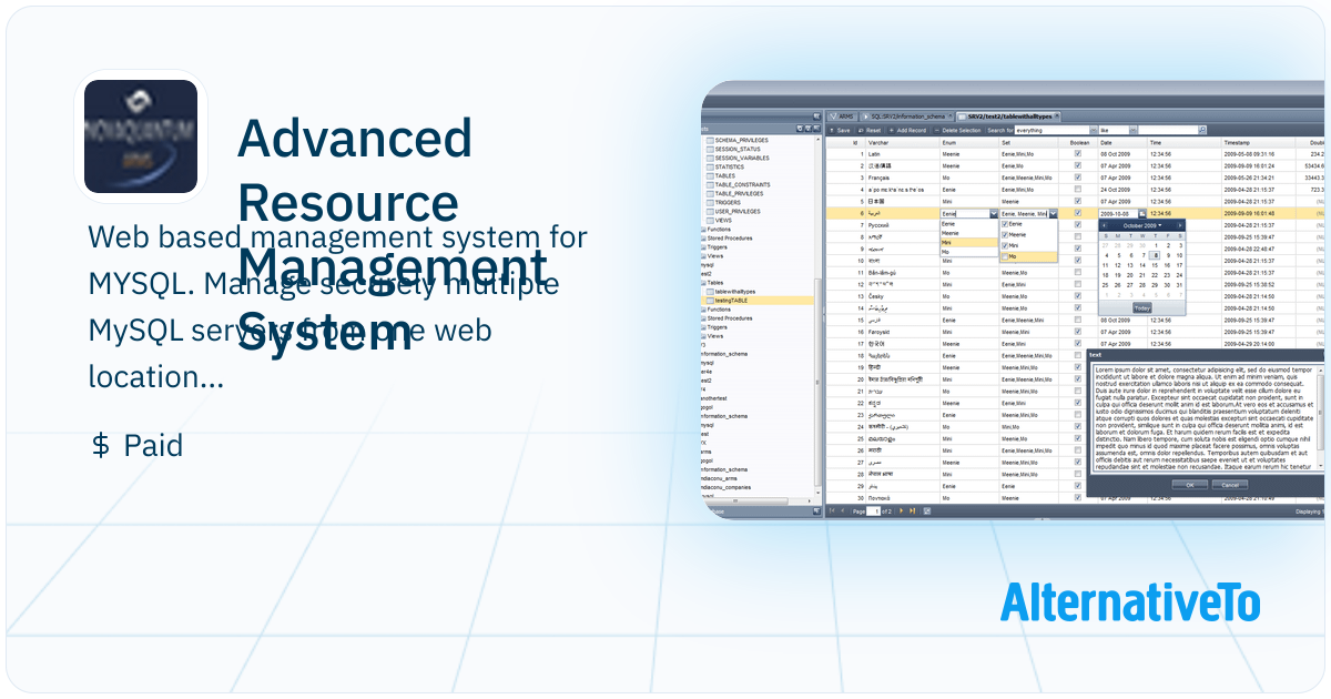 Advanced Resource Management System: Web based management system for ...