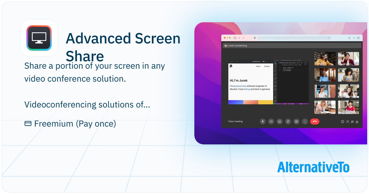 Advanced Screen Share: Share a portion of your screen in any video ...