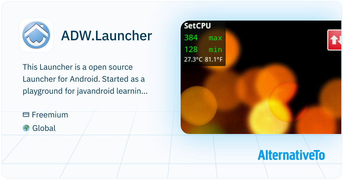 ADW.Launcher: This Launcher is a open source Launcher for | AlternativeTo