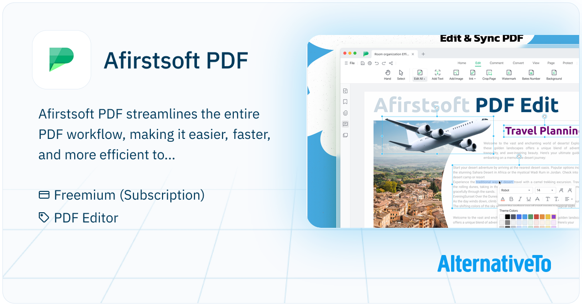 Afirstsoft PDF: AI-powered PDF editor that supports to View, Annotate ...
