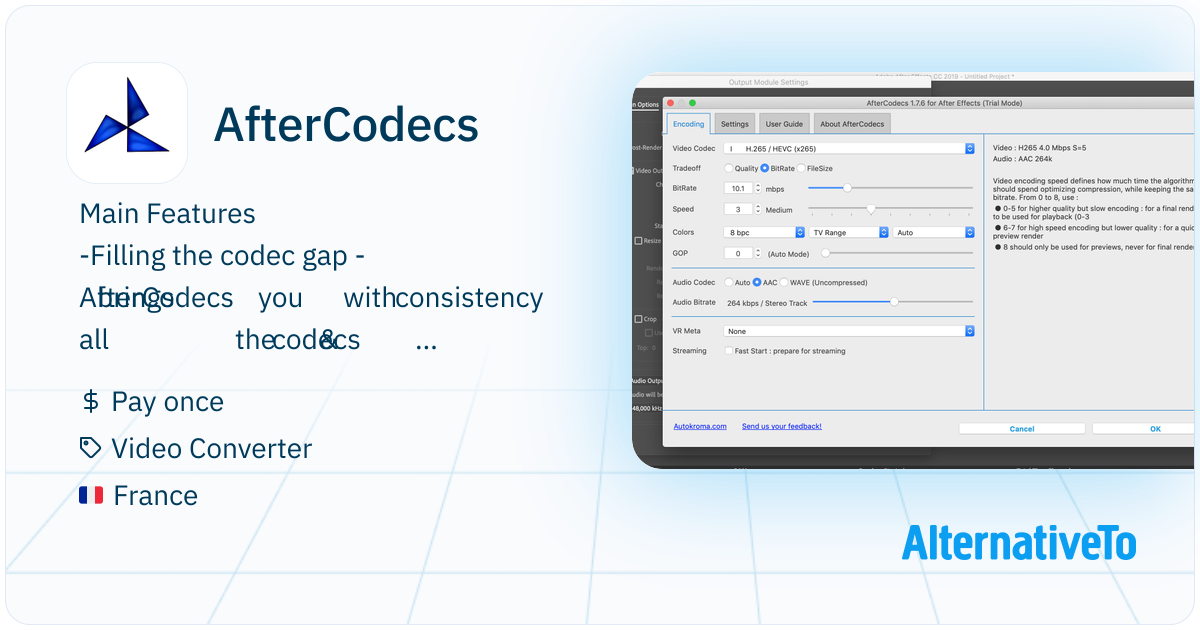 AfterCodecs: Plugins for Adobe CC, giving you the best and missing ...