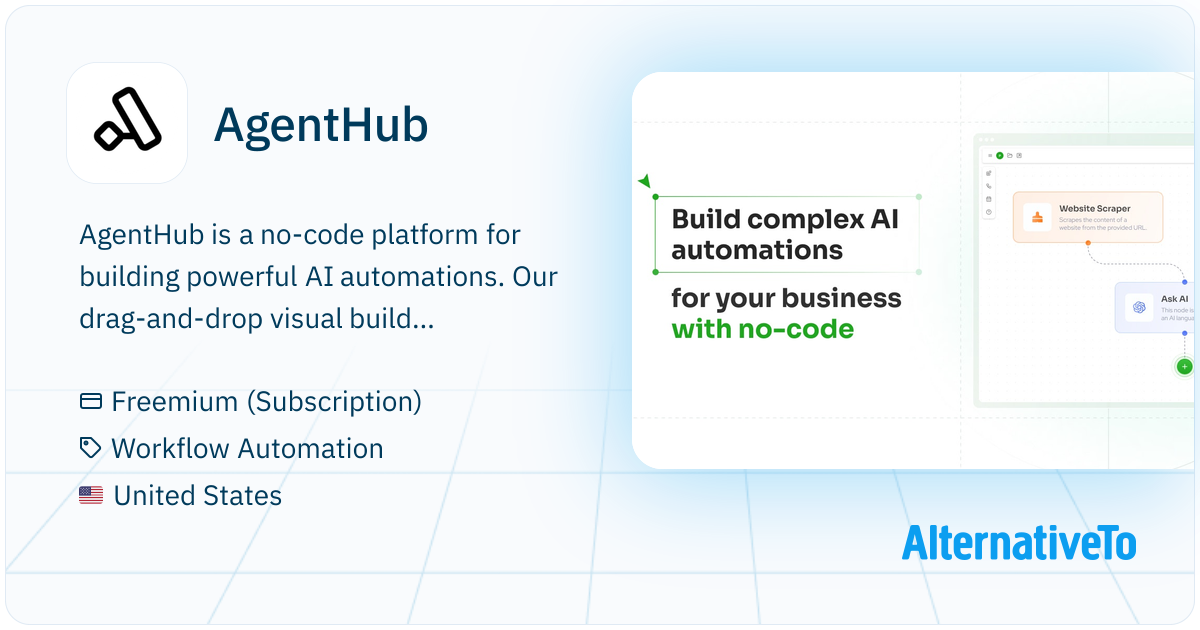 AgentHub: No-code platform for building powerful AI automations ...
