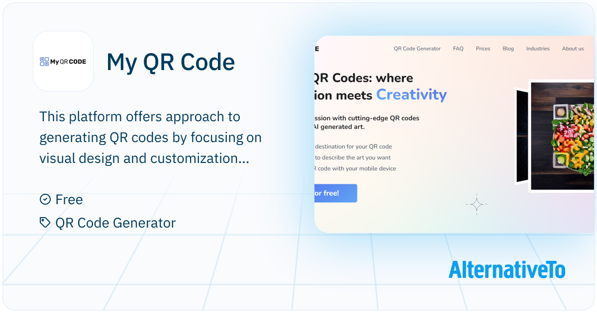 My QR Code: The platform generates customized QR code images based on ...