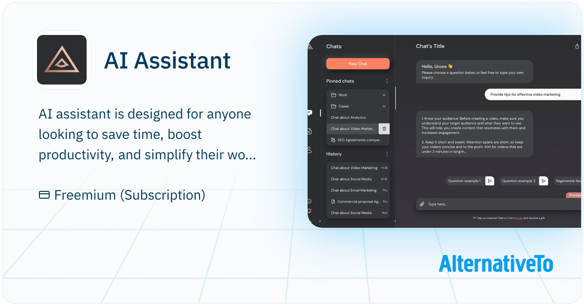 AI Assistant: Your own personal AI | AlternativeTo