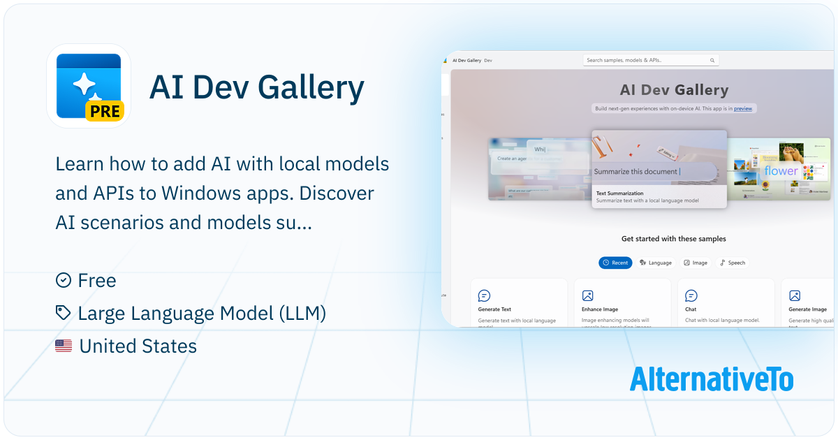 AI Dev Gallery: An open-source project for Windows developers to learn ...