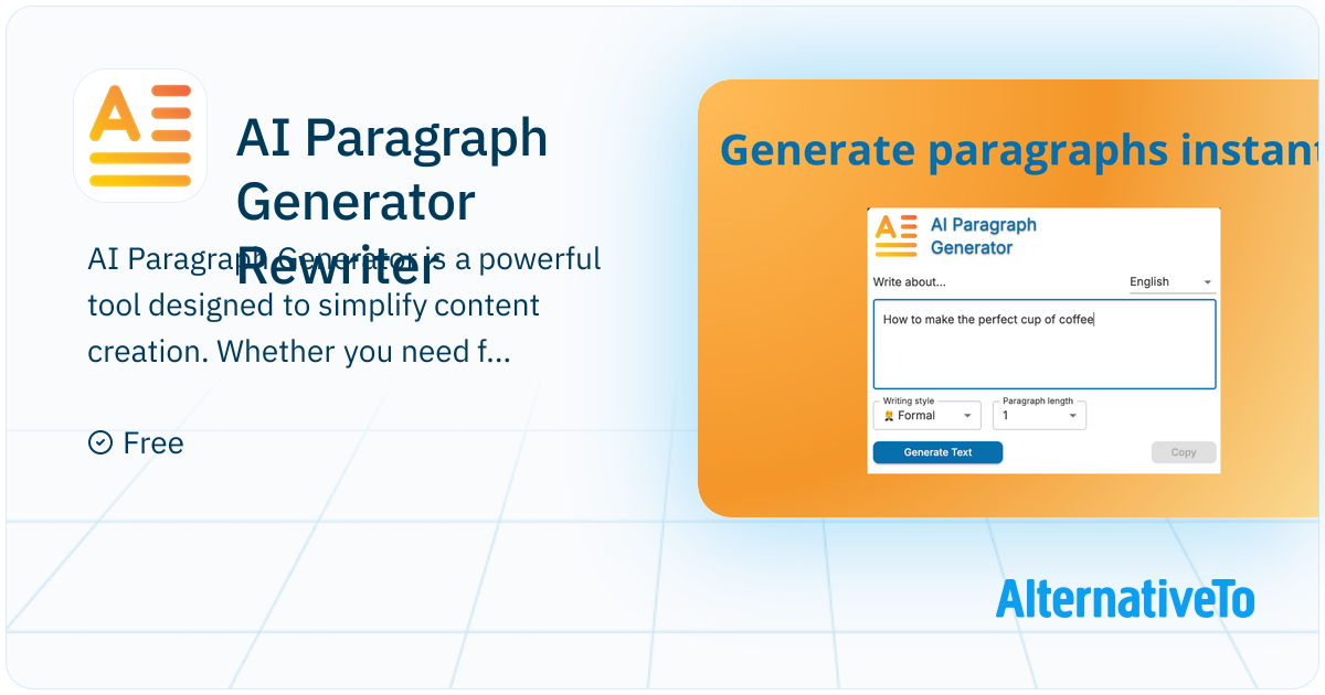 AI Paragraph Generator Rewriter: Write smarter with AI Paragraph ...
