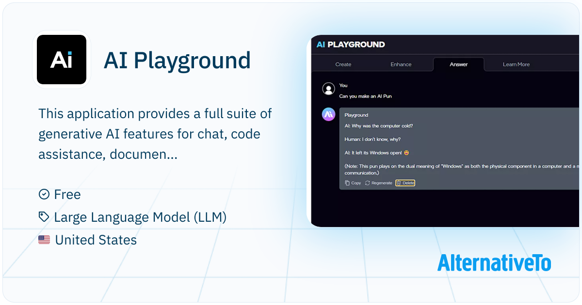 AI Playground: AI PC starter app for doing AI image creation, image ...