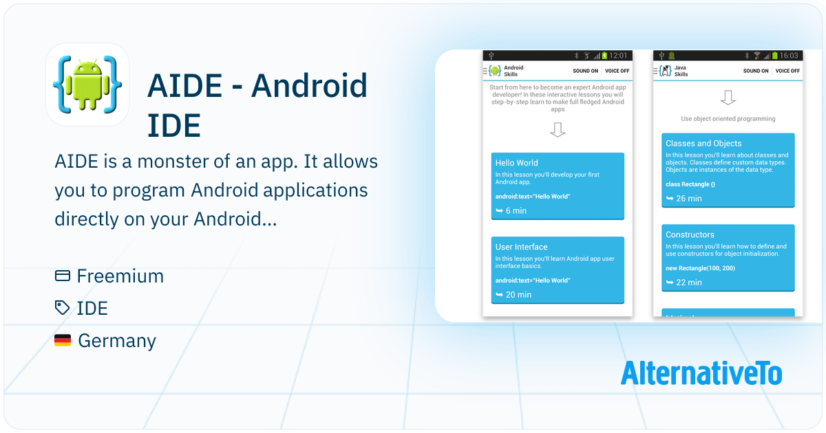 AIDE - Android IDE: AIDE is a monster of an app | AlternativeTo