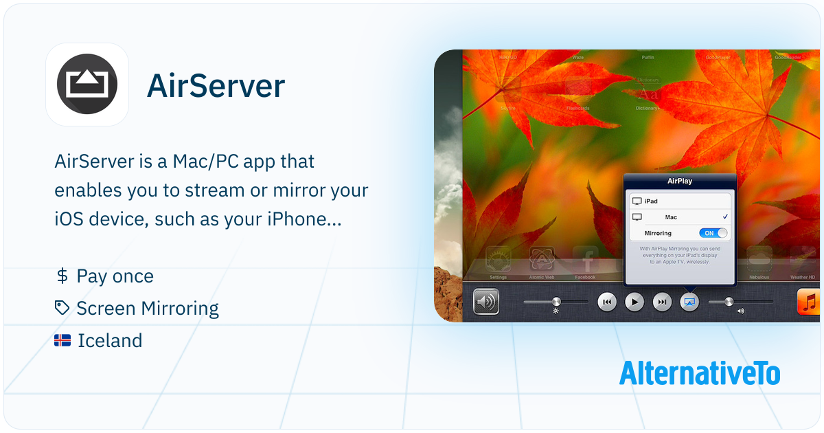 AirServer: With the help of a PC, or any other supported hardware ...