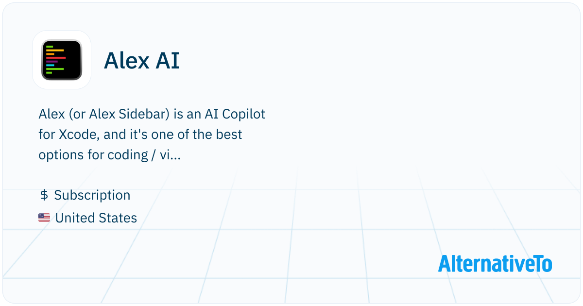 Alex AI: AI for Xcode | AlternativeTo