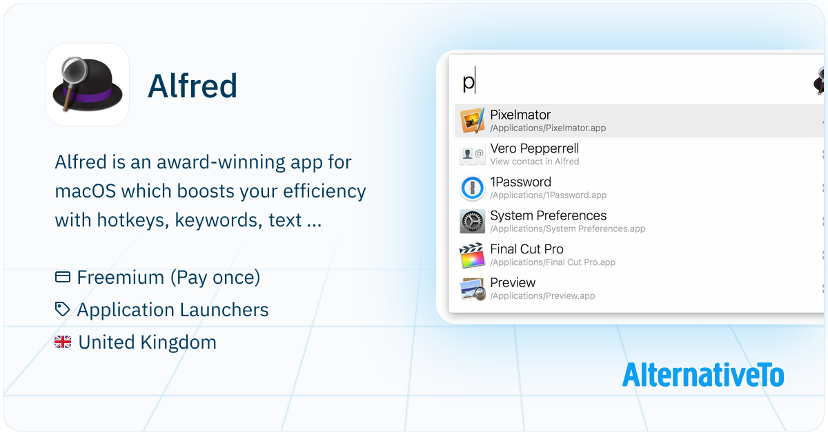Alfred: Productivity application for macOS, which boosts your ...