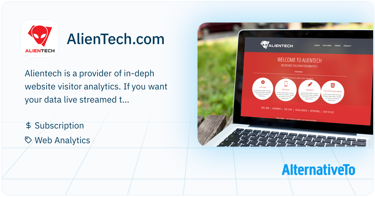 AlienTech.com: Web analytics, real time visitor tracking | AlternativeTo