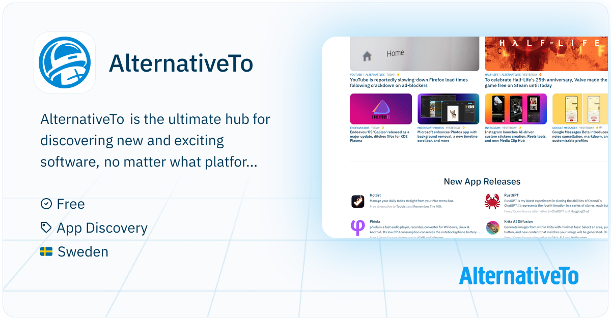 AlternativeTo: Discover software alternatives with crowdsourced data ...