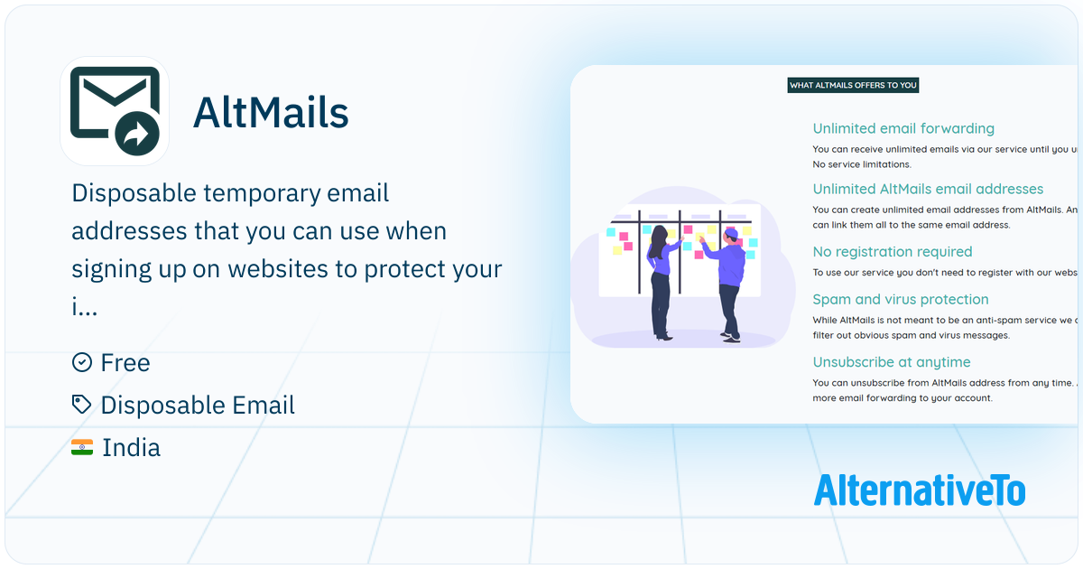 AltMails: Disposable temporary email addresses that you can use when ...