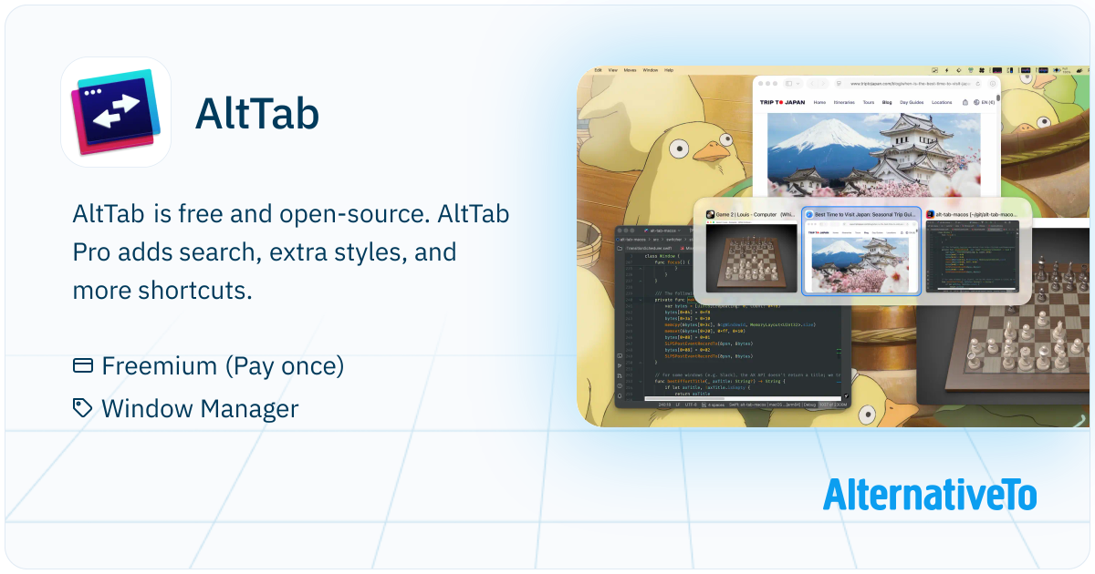 AltTab: Brings the power of Windows’s “alt-tab” window switcher to ...