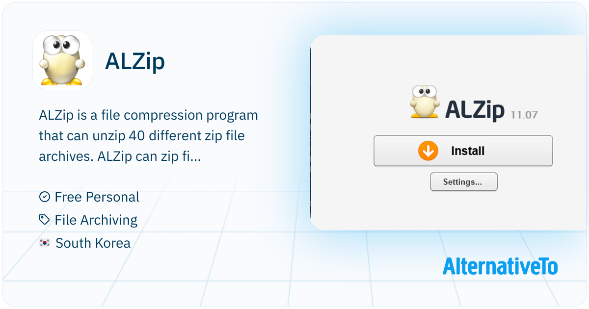 ALZip: File compression program that can | AlternativeTo