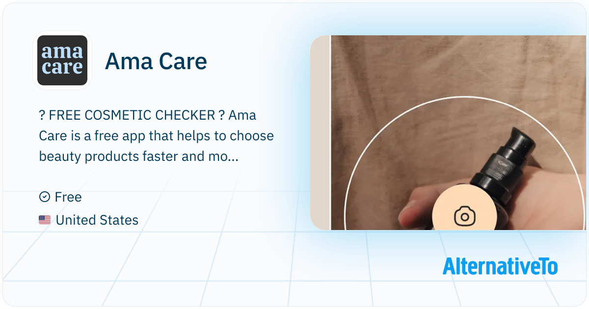 Ama Care: Learn more about your skin care with our app | AlternativeTo