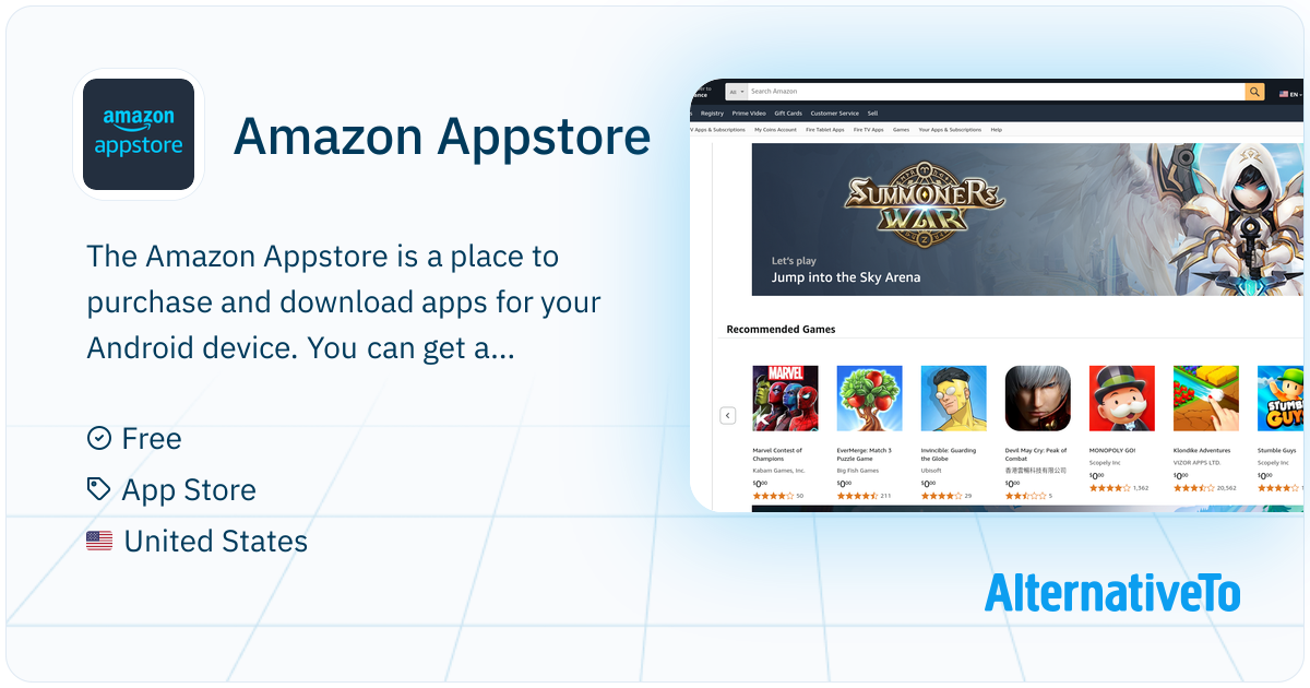 Amazon Appstore: The Amazon Appstore is a place to purchase and ...