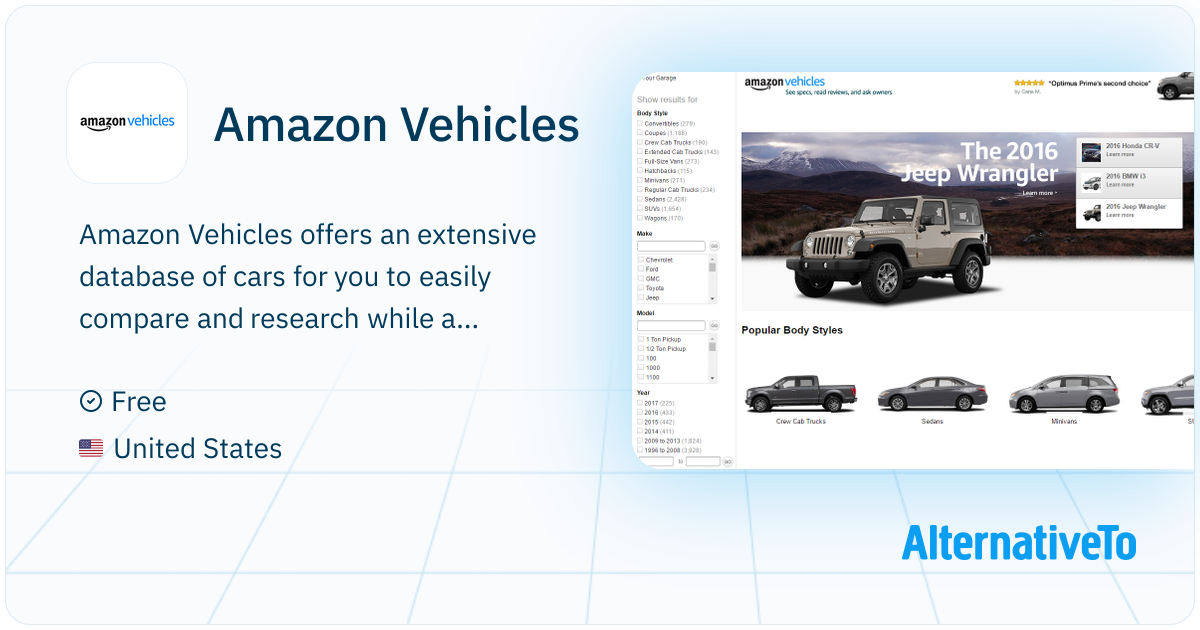 Amazon Vehicles: Research and compare cars as well as manage and find ...
