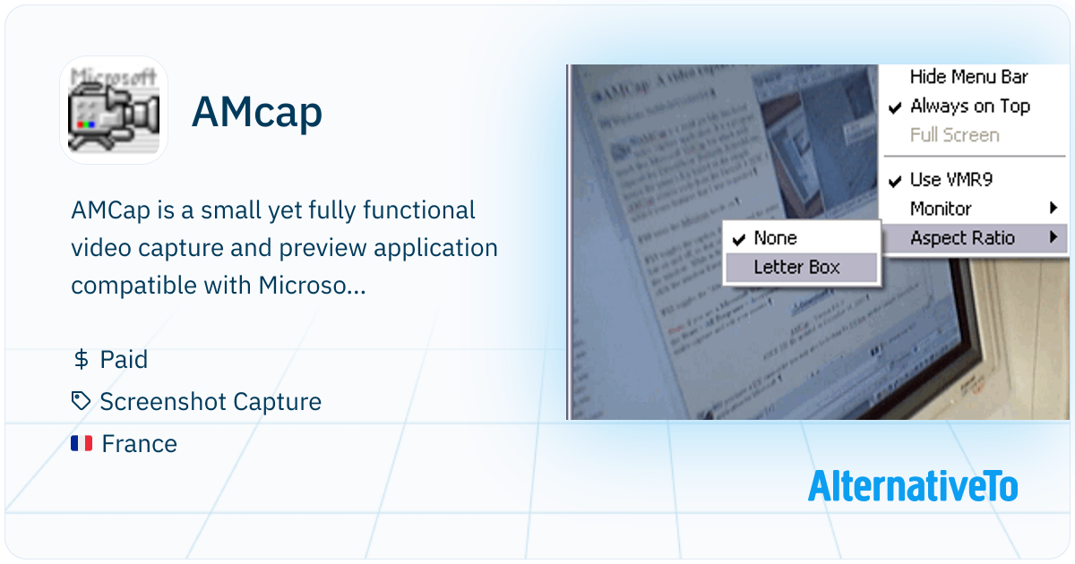 AMcap: AMCap is a small yet fully functional video | AlternativeTo