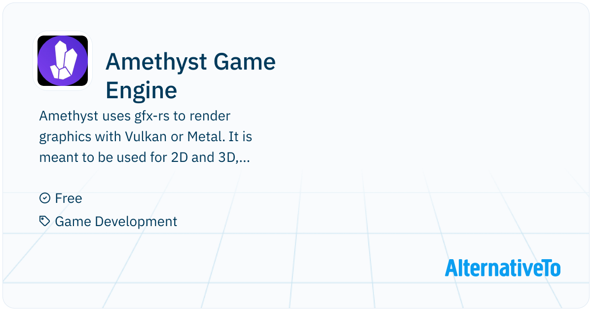 Amethyst Game Engine: Amethyst is open source and free software written ...