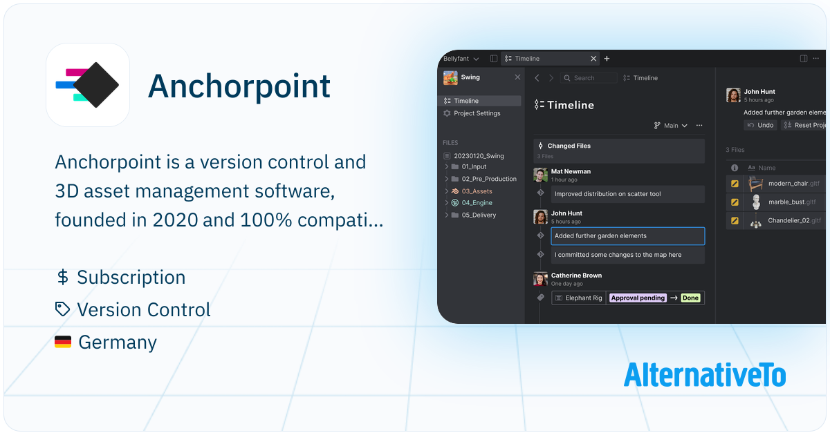Anchorpoint: Is based on Git and extends it with file locking, better ...