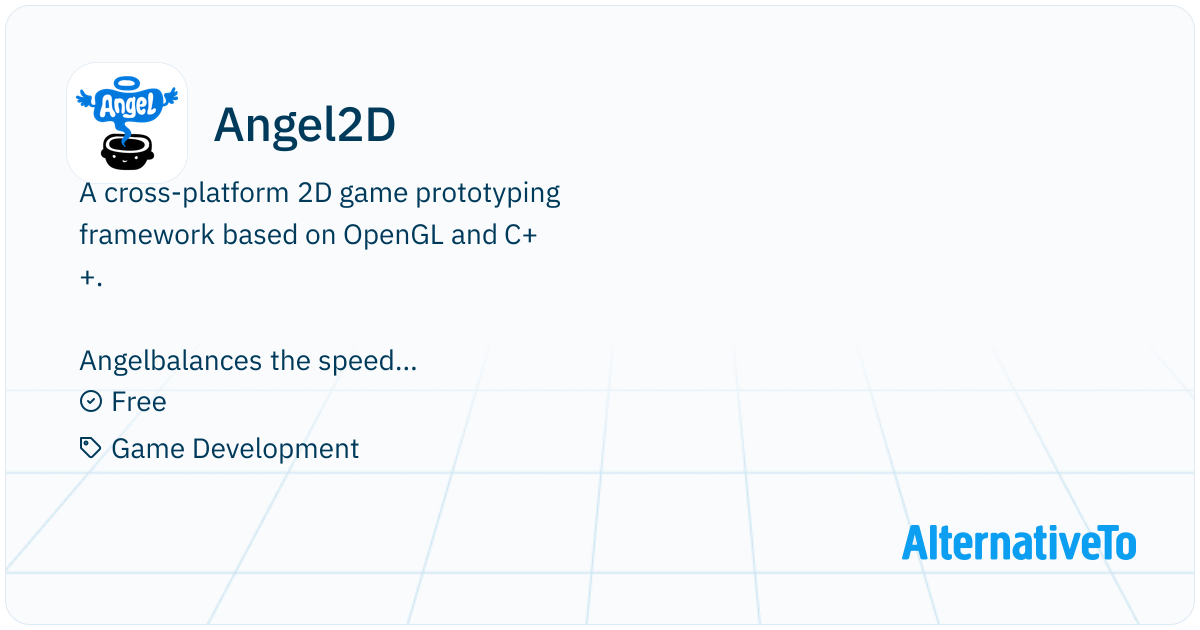 Angel2D: A cross-platform 2D game prototyping framework | AlternativeTo