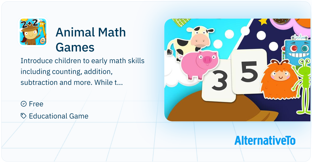 Animal Math Games: Introduce children to early math skills including ...