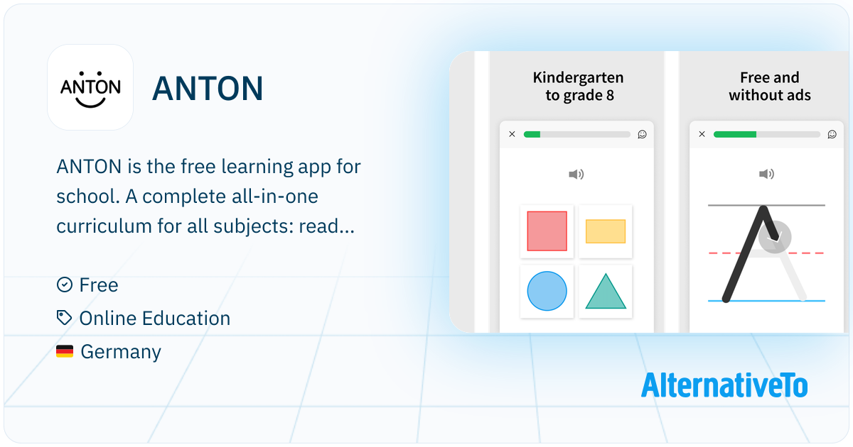 ANTON: A free learning app and website (anton. | AlternativeTo