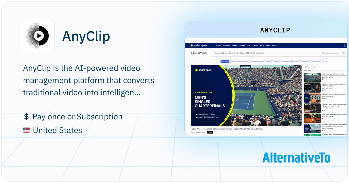AnyClip: The AI-powered video management platform that converts ...