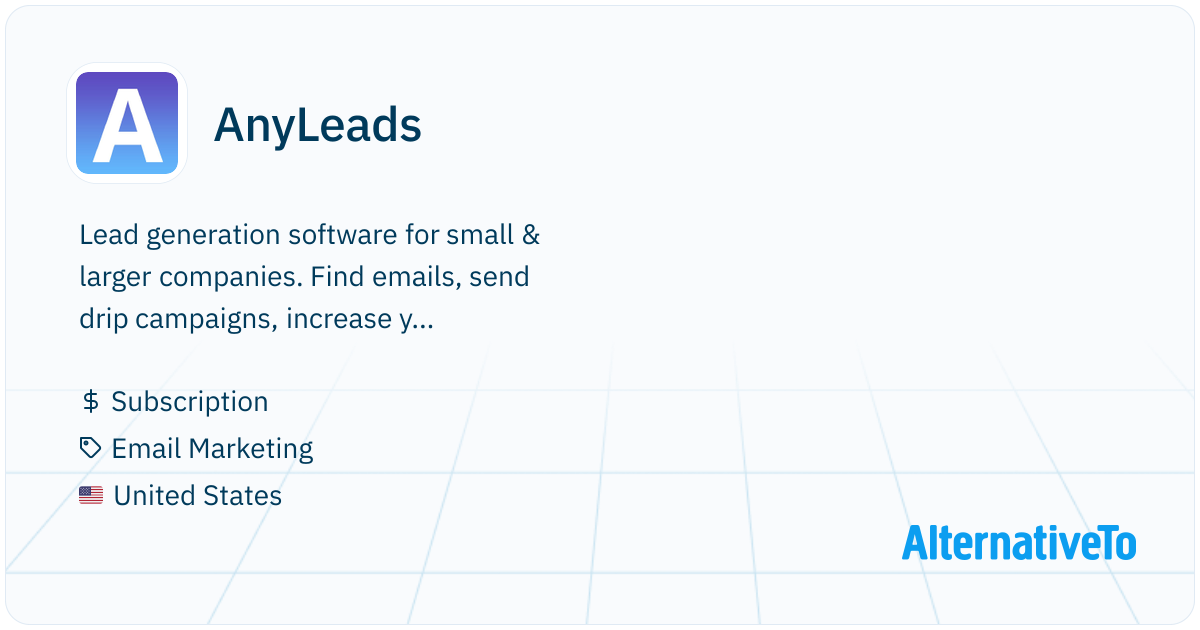 AnyLeads: The Anyleads suite to find leads, drive traffic for your lead ...