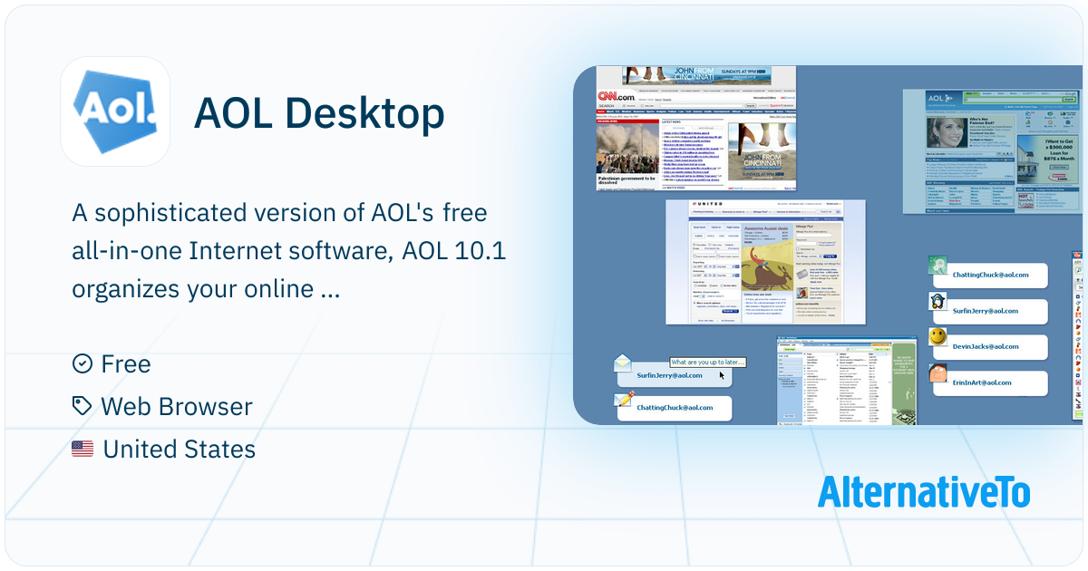 AOL Desktop: A sophisticated version of AOL's free all-in-one Internet ...
