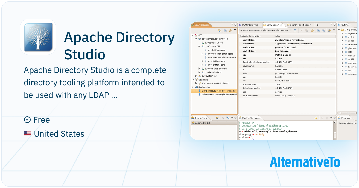 Apache Directory Studio: Complete directory | AlternativeTo