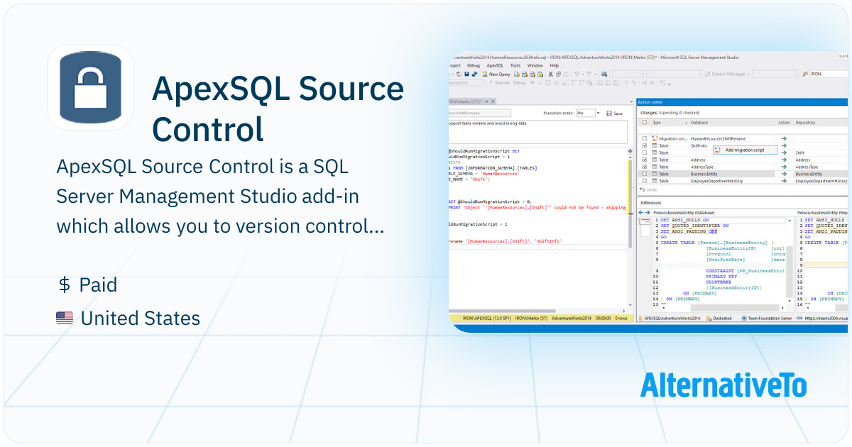 ApexSQL Source Control: SQL Server Management Studio add-in which ...