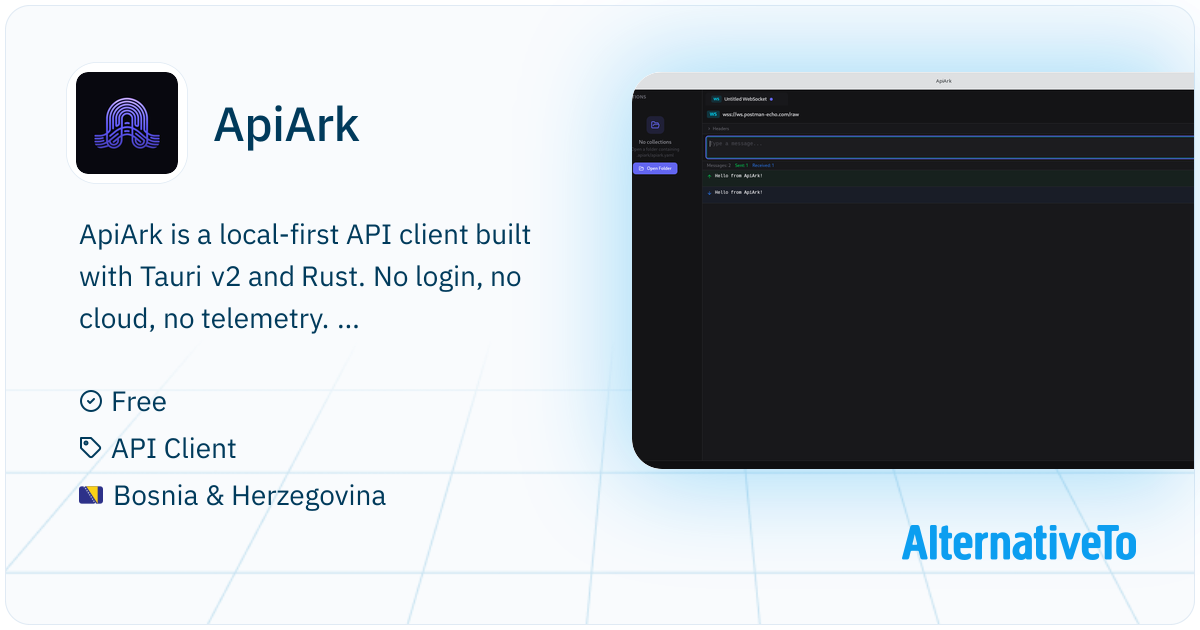 ApiArk: Privacy-first API platform built with Tauri v2. No login, no ...