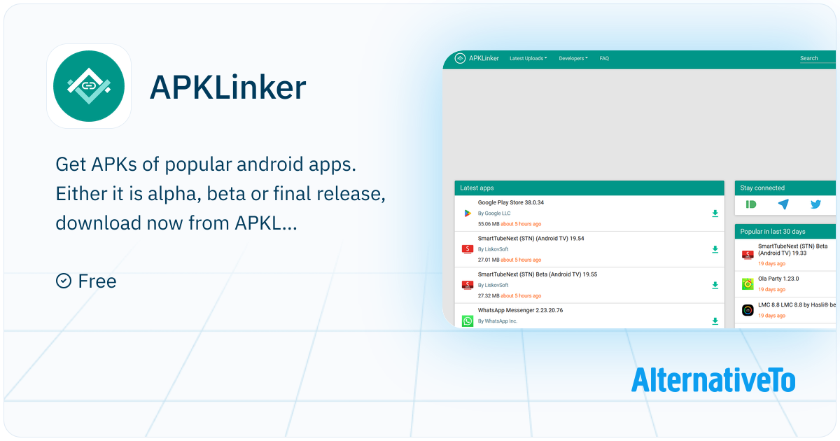 Apk Link In APKLinker: Has download links of popular Android Apps. | AlternativeTo